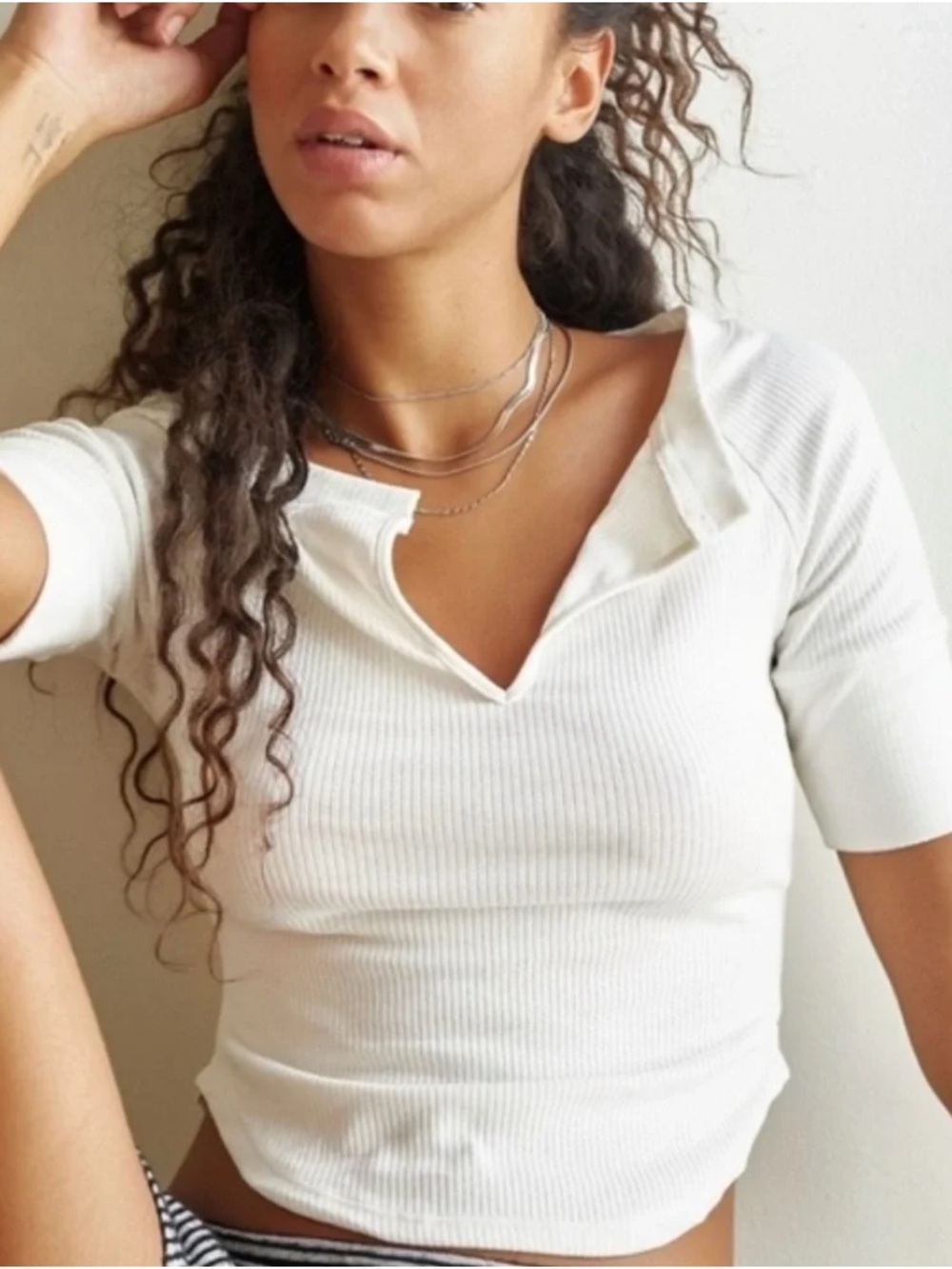 Intimately Free People White Blake Baby Tee